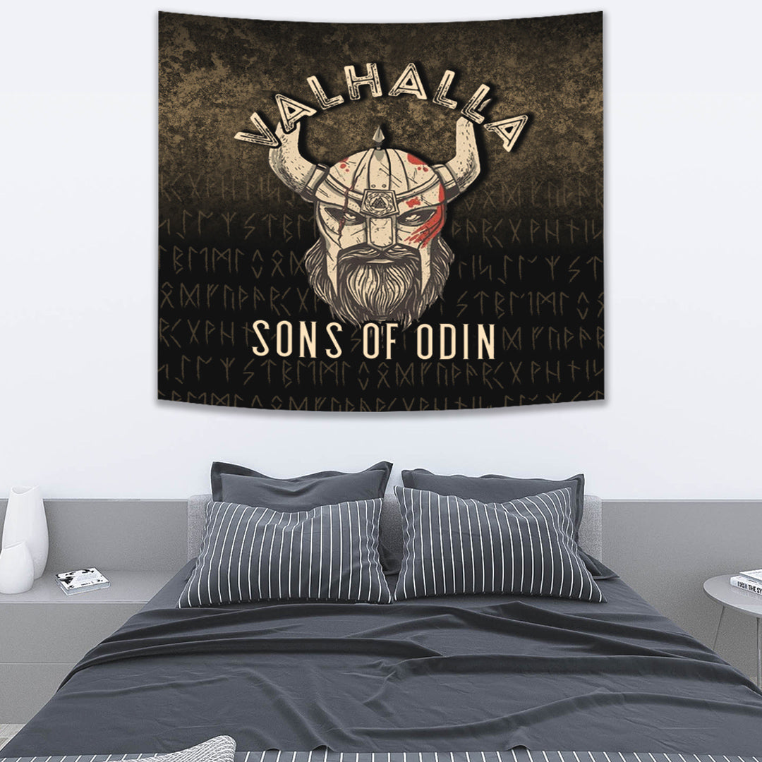 Viking Tapestry Valhalla Sons Of Odin