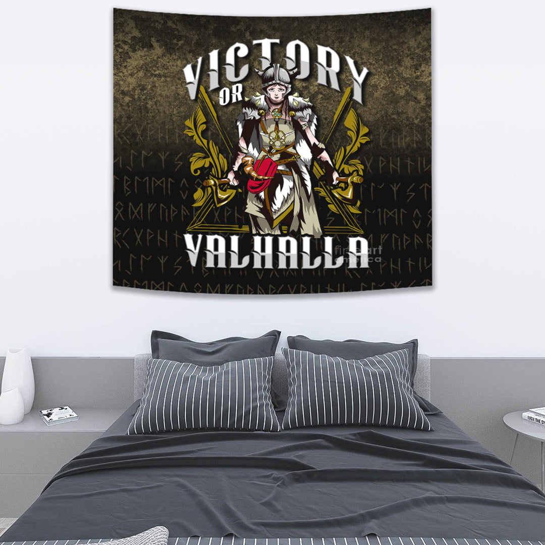 Viking Tapestry Victory Or Valhalla Norse Myth Viking Tapestry Historical