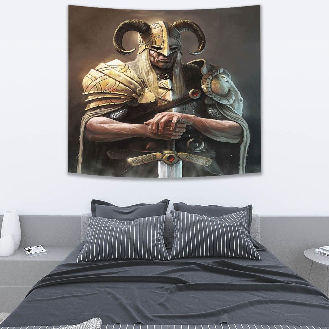 Viking Tapestry Gold Knights