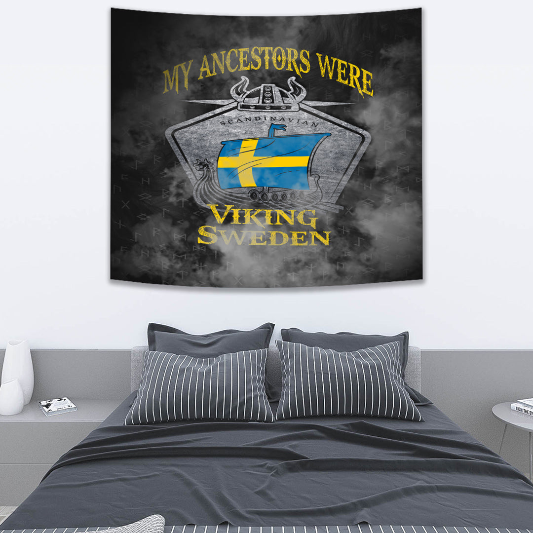 Viking Tapestry Sweden Drakka Scandinavian