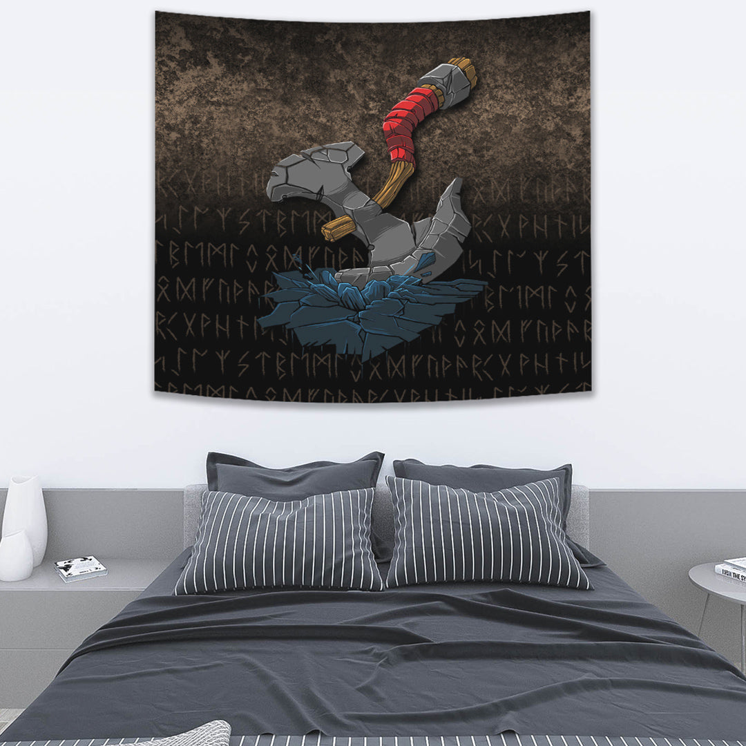 Viking Tapestry Axe Norse Mythology