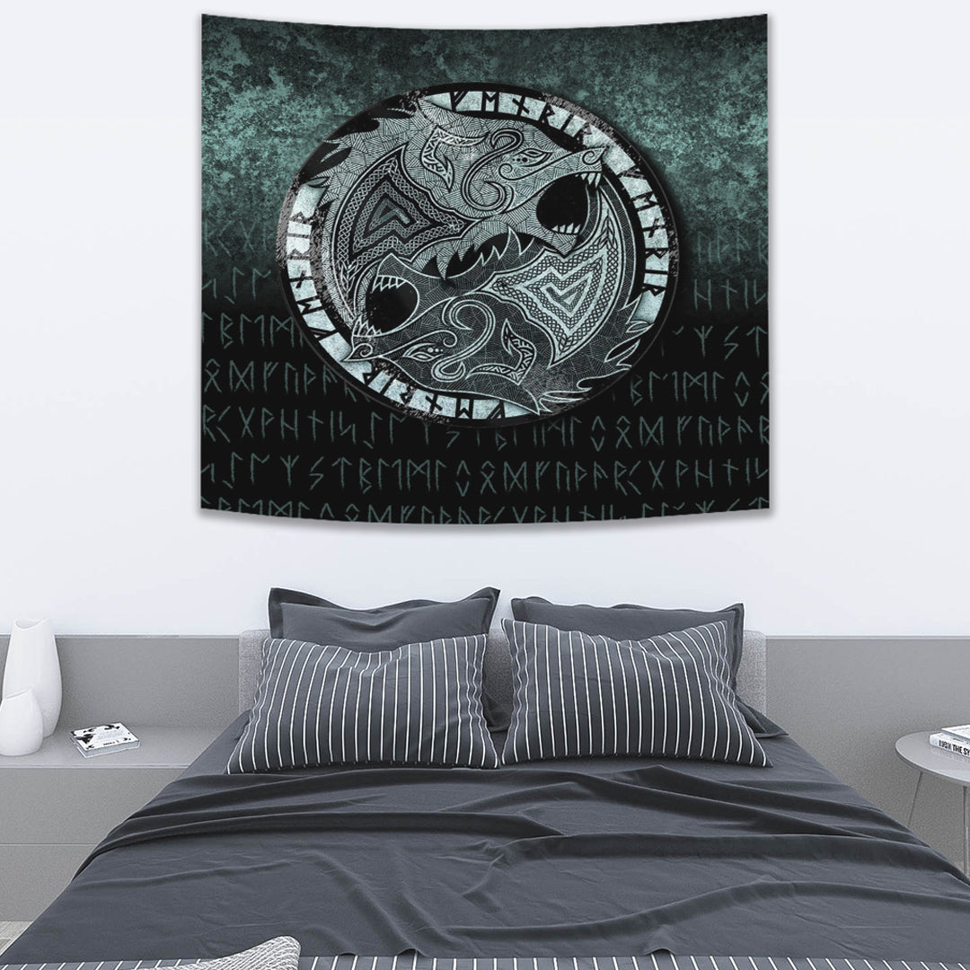 Viking Tapestry Fenrir the Wolf