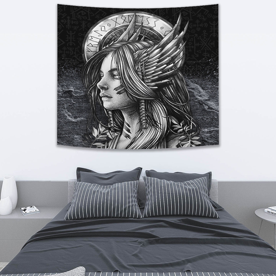 Viking Tapestry Valkyries Sad Viking Tapestry
