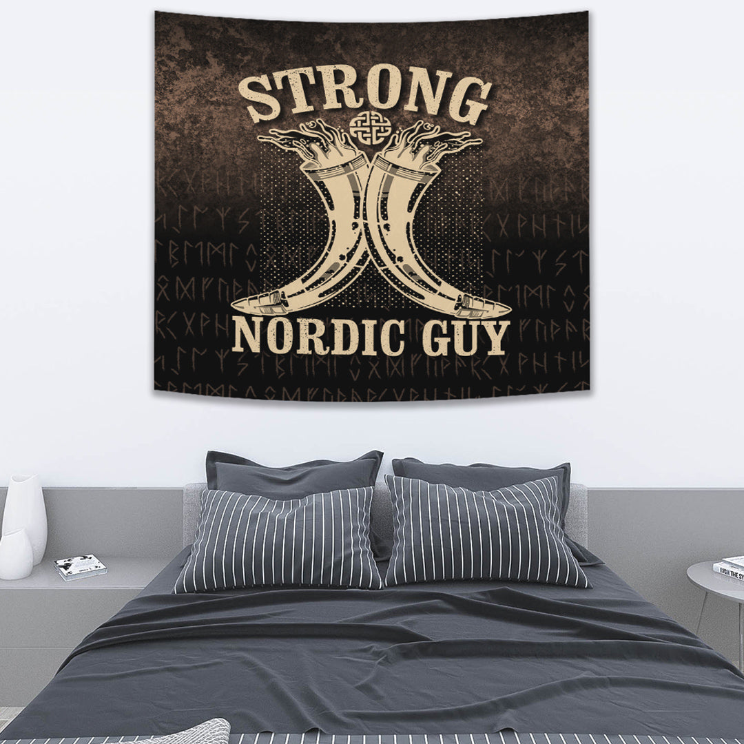 Viking Tapestry Strong Nordic Guy