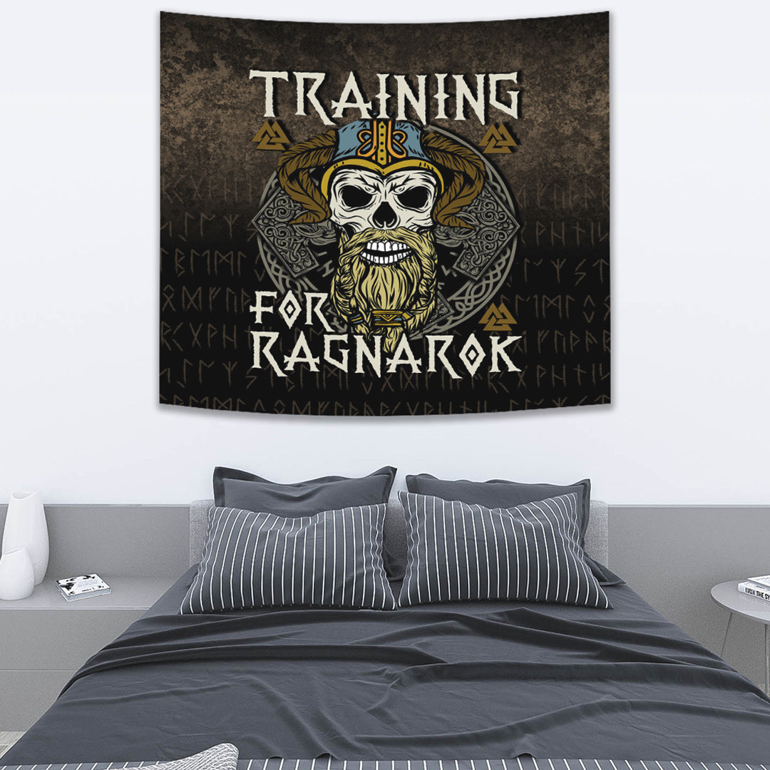 Viking Tapestry Valknut Raven Viking