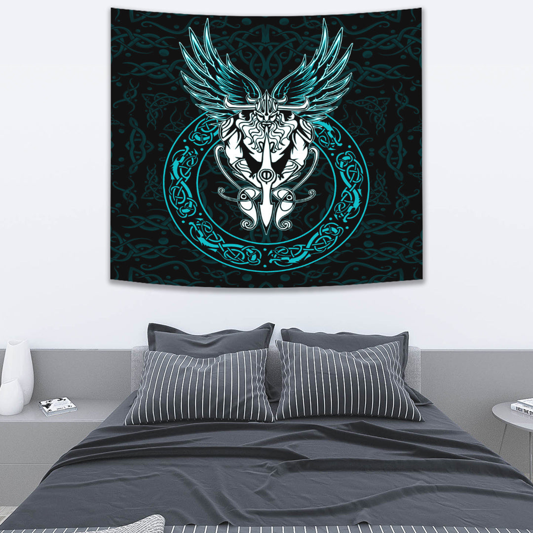 Viking Tapestry OdinWing Viking Tapestry Turquoise