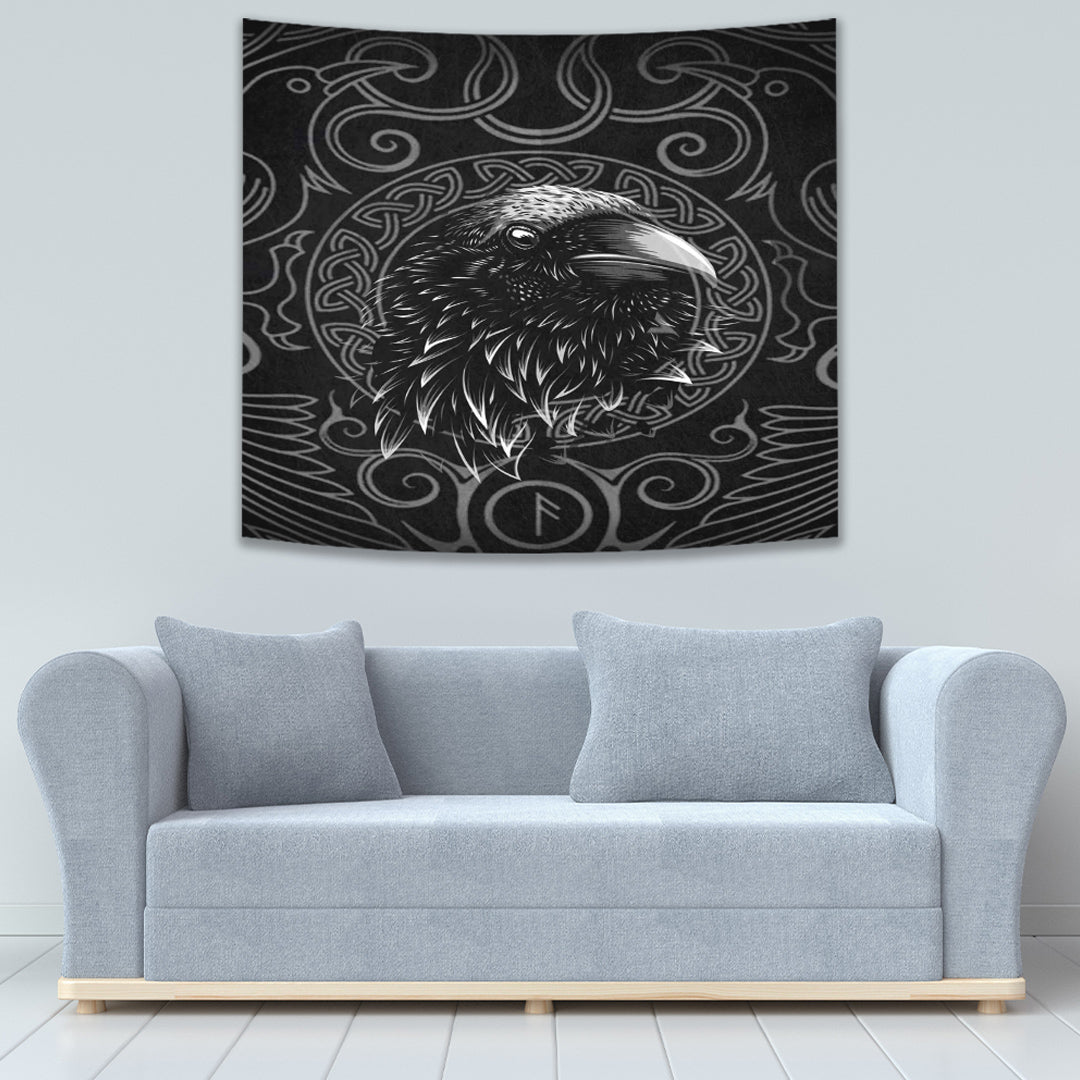 Viking Tapestry Raven Celtic Style