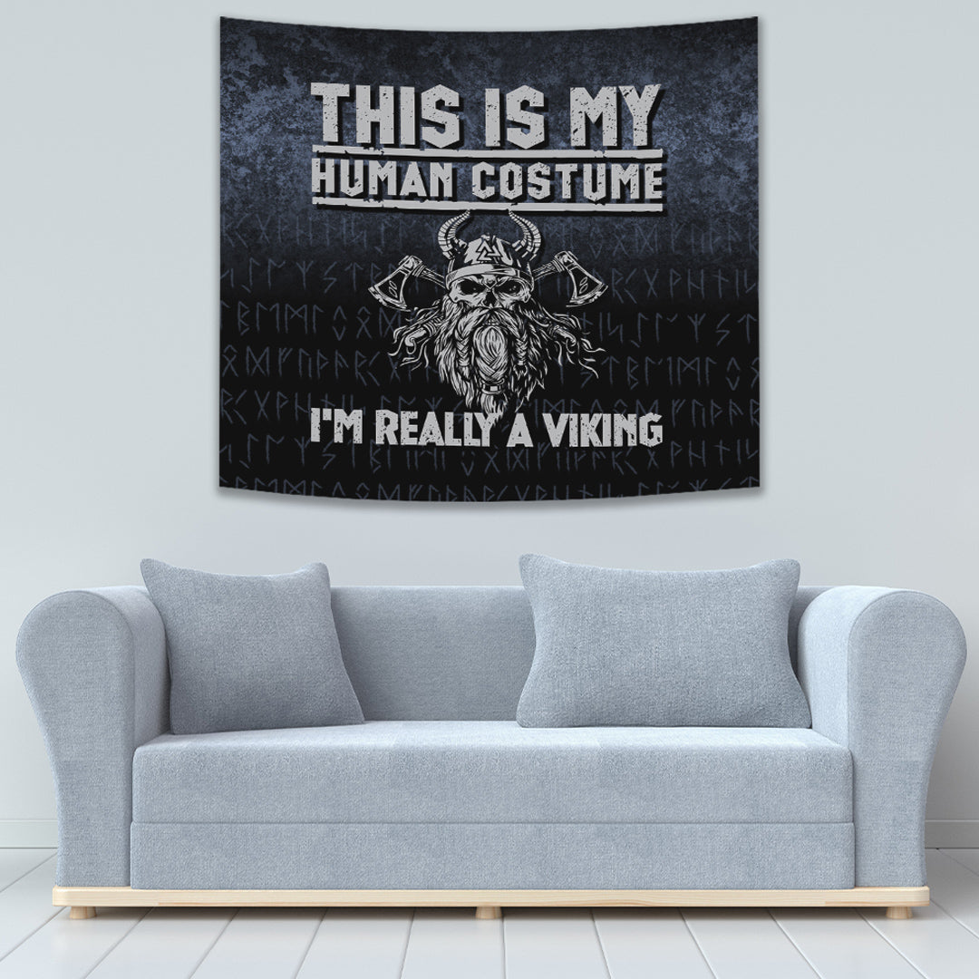 Viking Tapestry This Is My Human Costume I'm Really A Viking