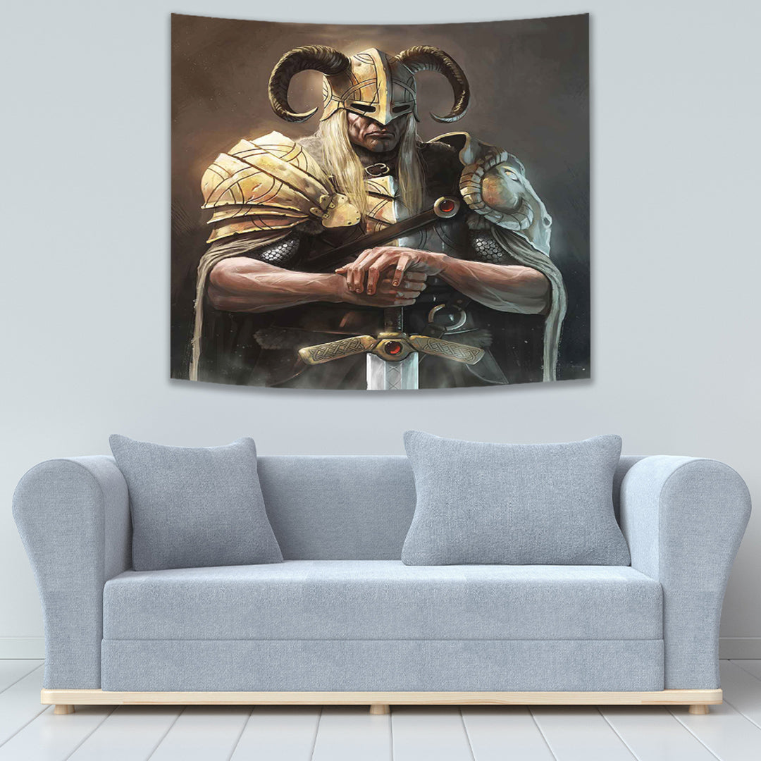 Viking Tapestry Gold Knights