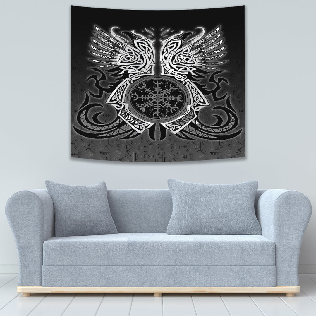 Viking Tapestry Two Raven Celtic