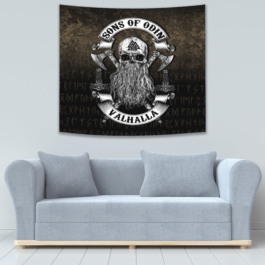 Viking Tapestry Sons of Odin Valhalla 2