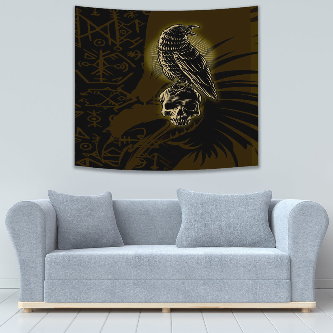 Viking Tapestry Raven Viking Tapestry