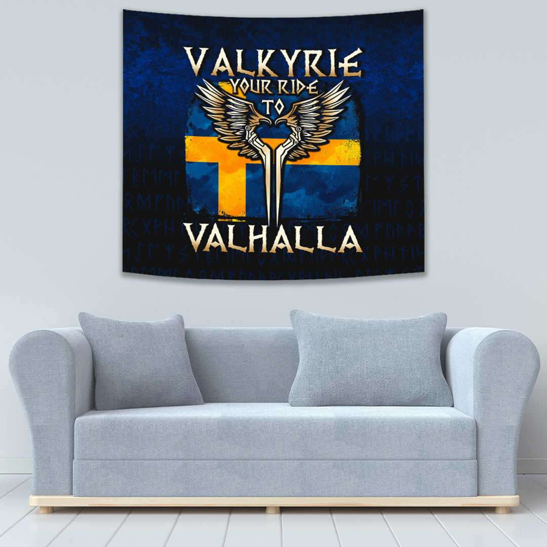 Viking Tapestry Valkyrie Your Ride to Valhalla Sweden