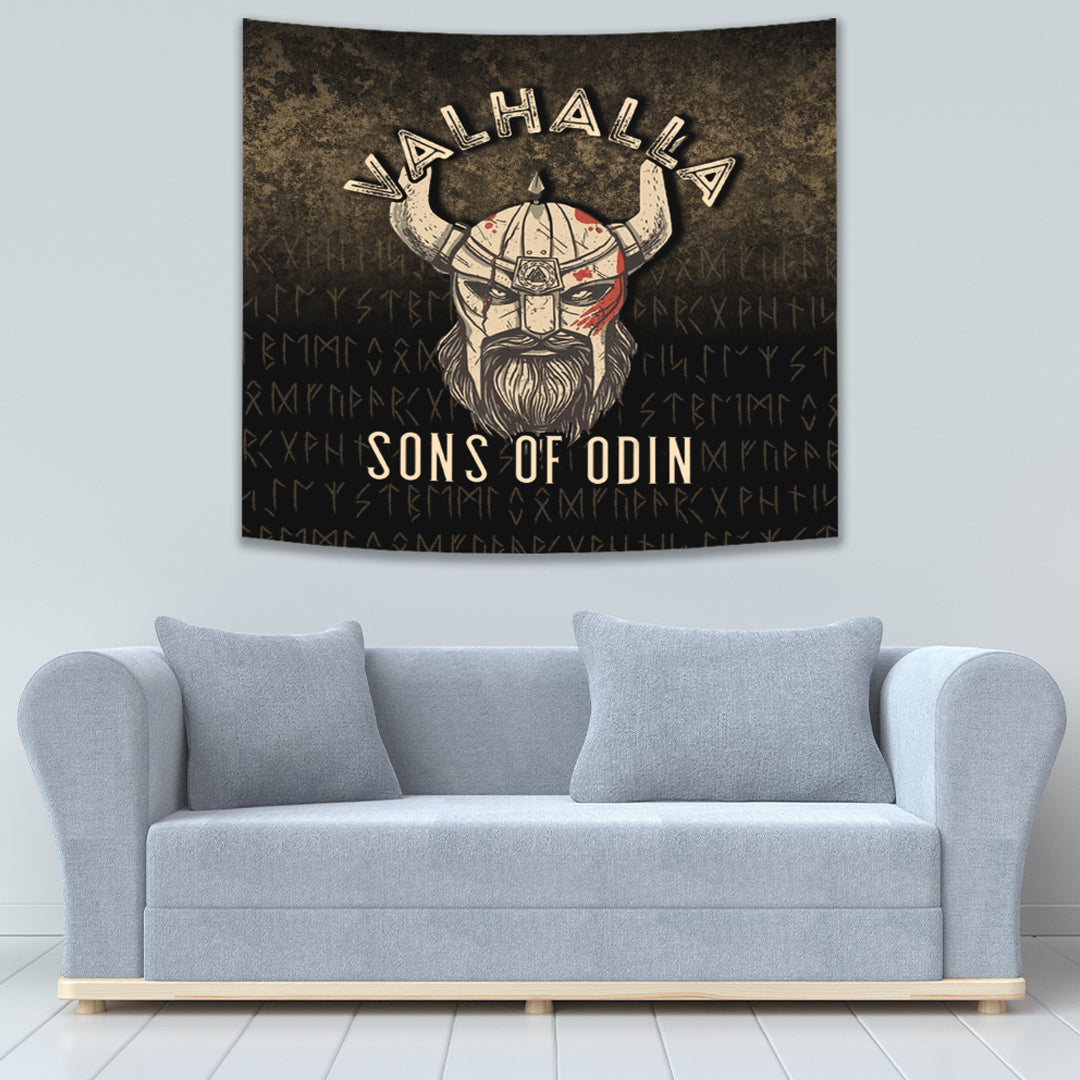 Viking Tapestry Valhalla Sons Of Odin