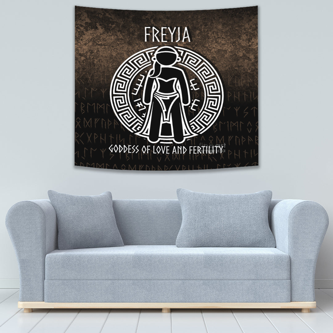 Viking Tapestry Freyja the Goddess of Love and Fertility