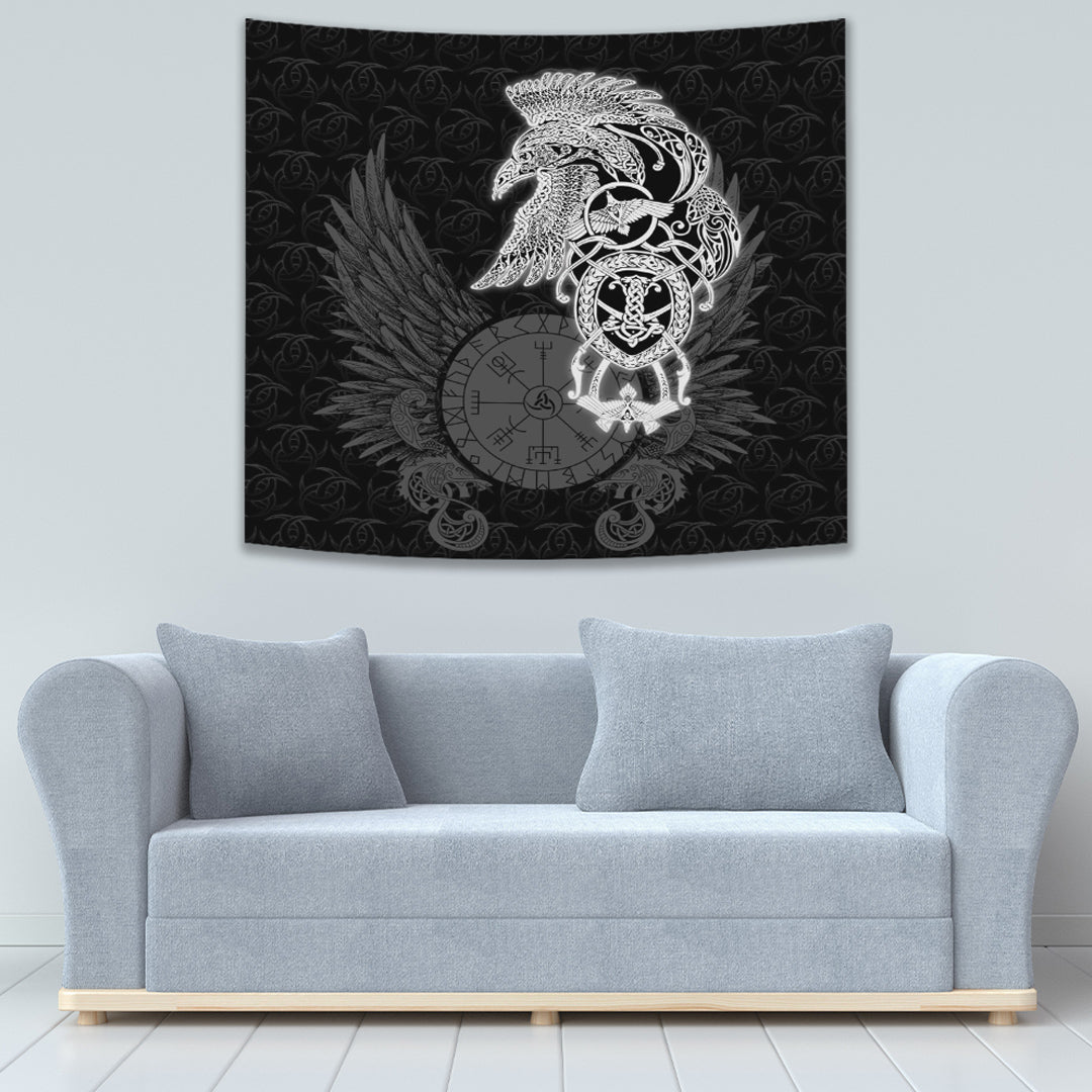 Viking Tapestry Raven Ving