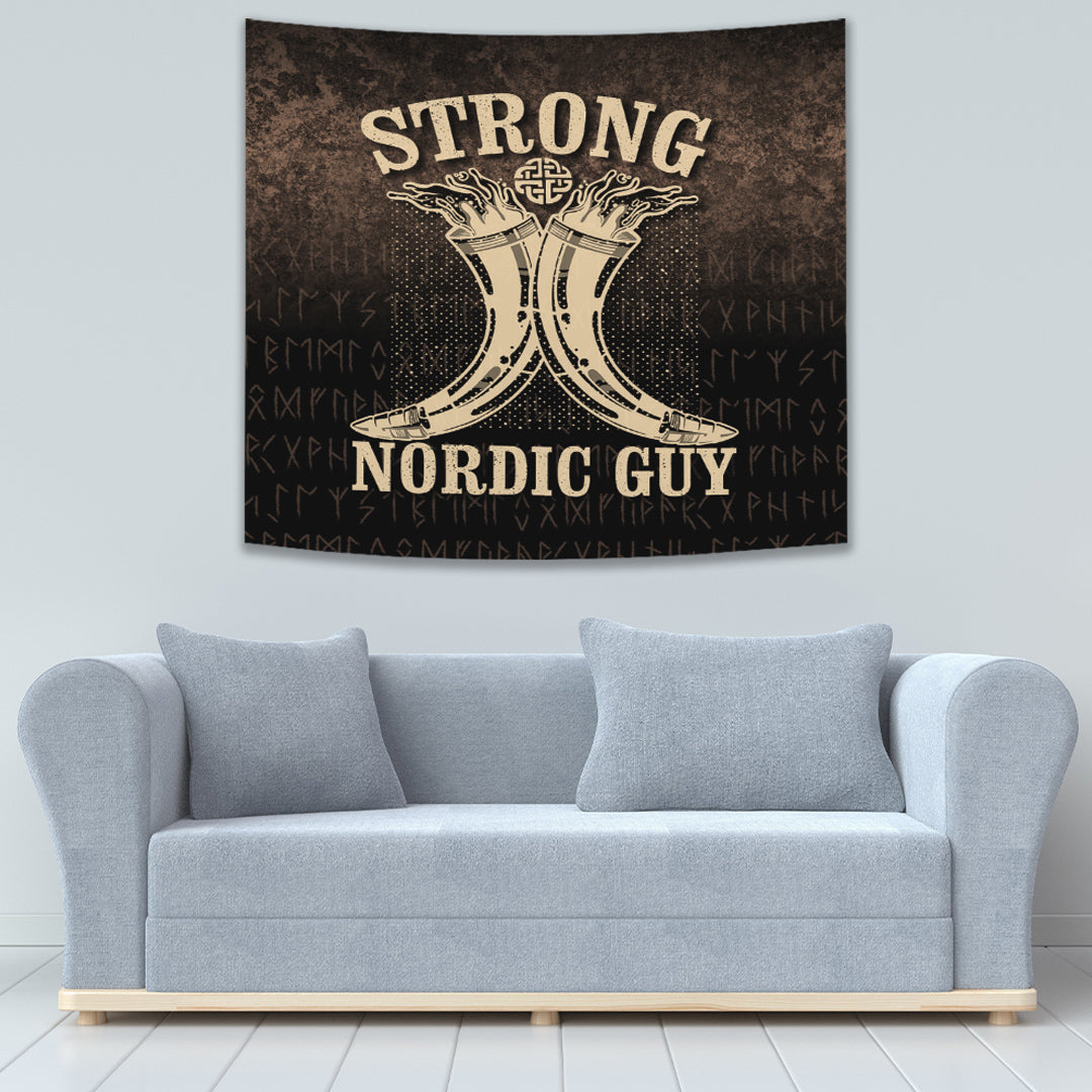 Viking Tapestry Strong Nordic Guy