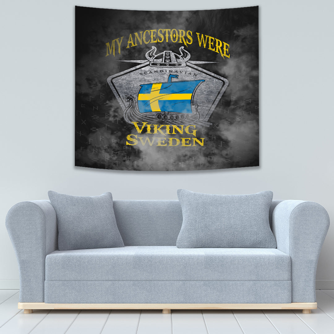 Viking Tapestry Sweden Drakka Scandinavian