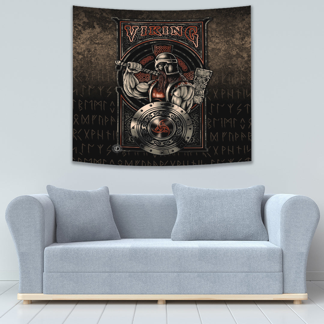 Viking Tapestry Warriror Valhalla