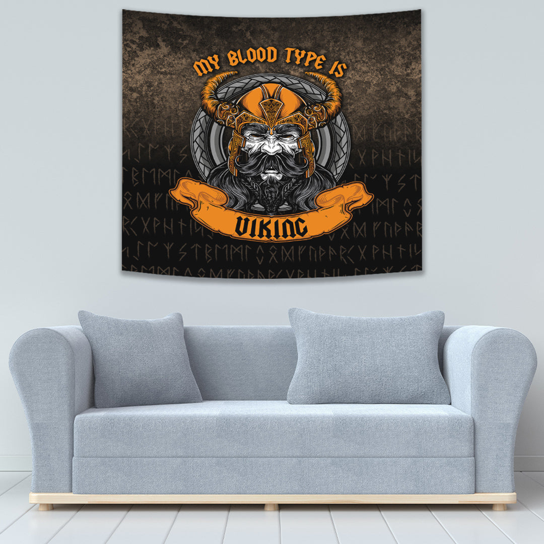 Viking Tapestry My Blood Type is Viking