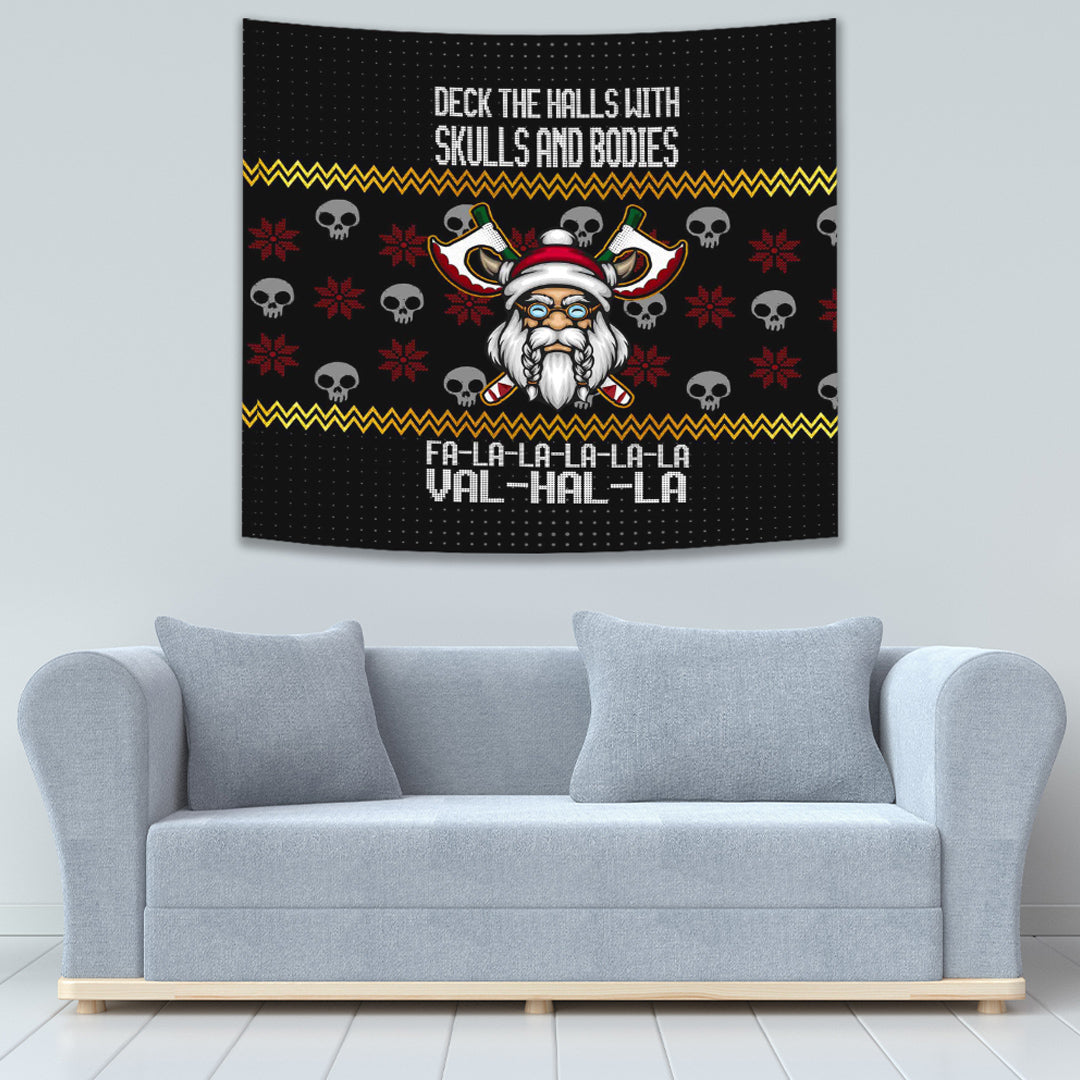 Viking Tapestry Santa In Valhalla Style Christmas