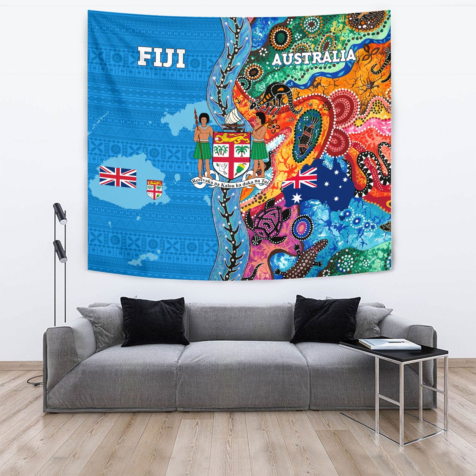 Fiji Tapa & Australia Aboriginal Tapestry