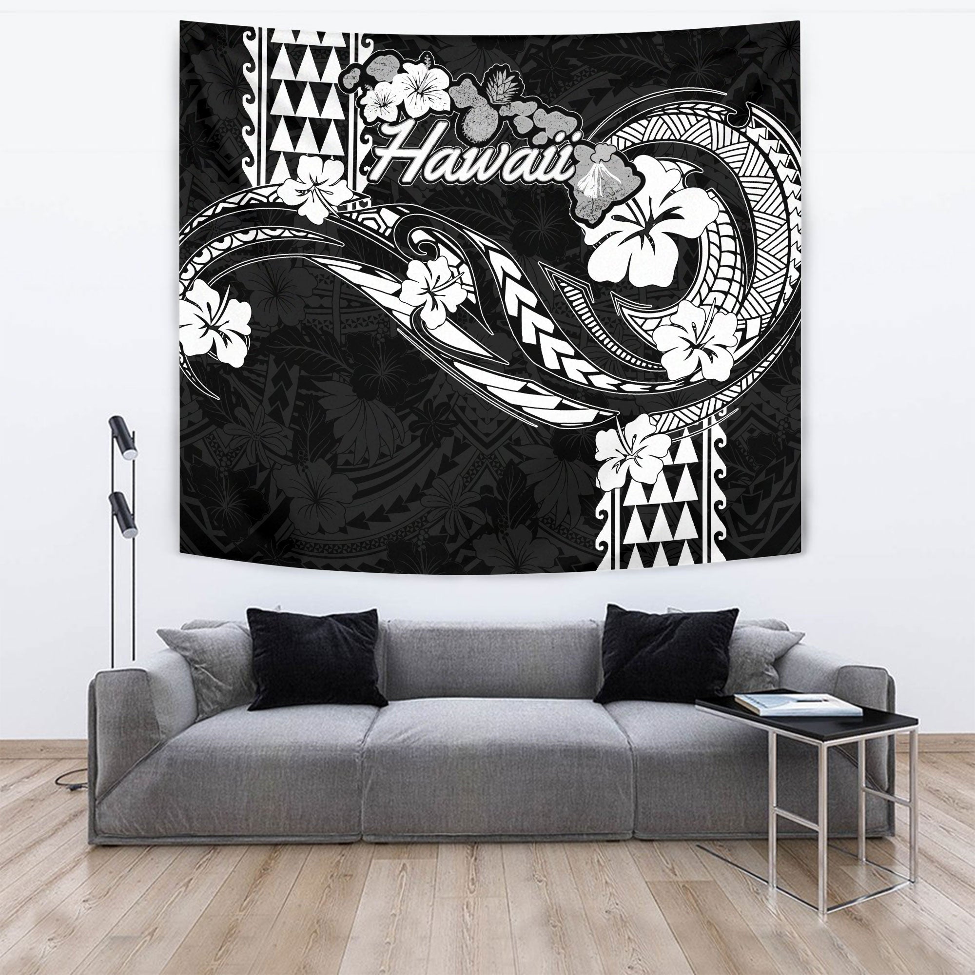 Hawaii Seal Tapestry Turtle & Map Style