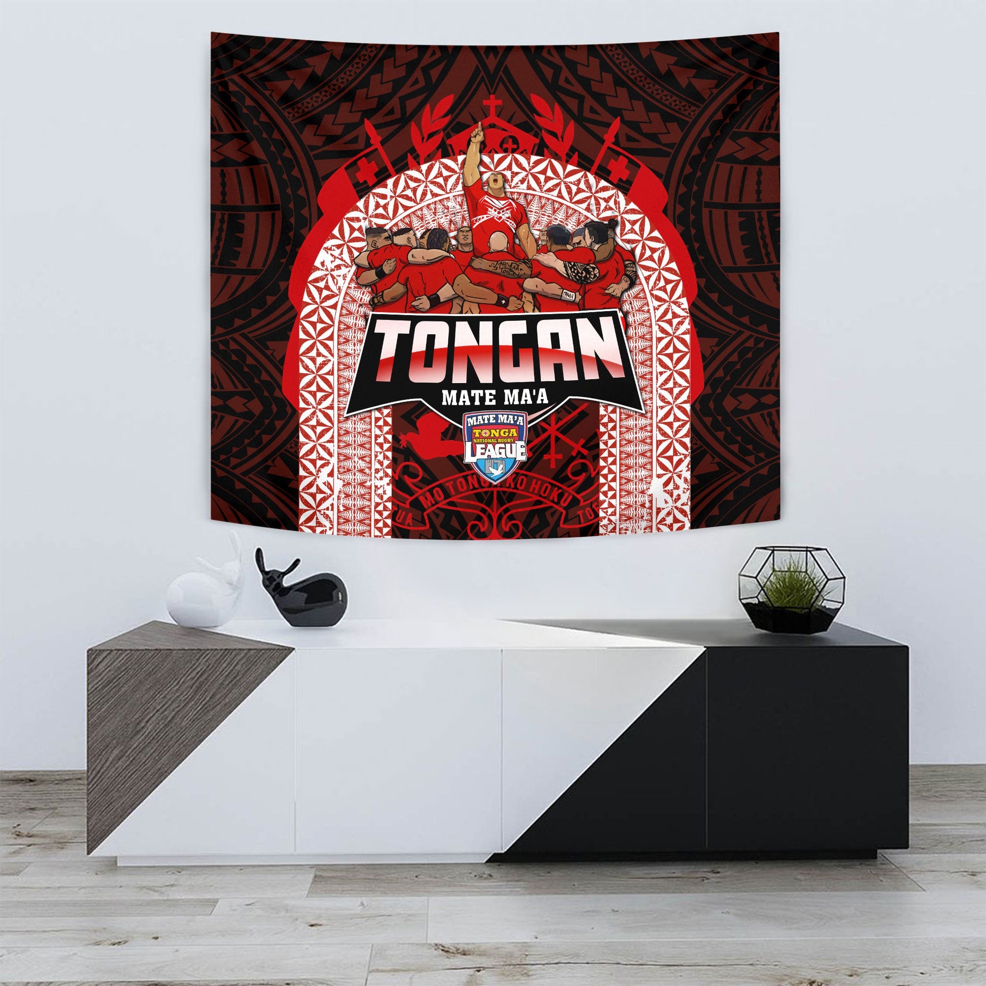 Tonga Mate Ma'a Rugby League Tapestry