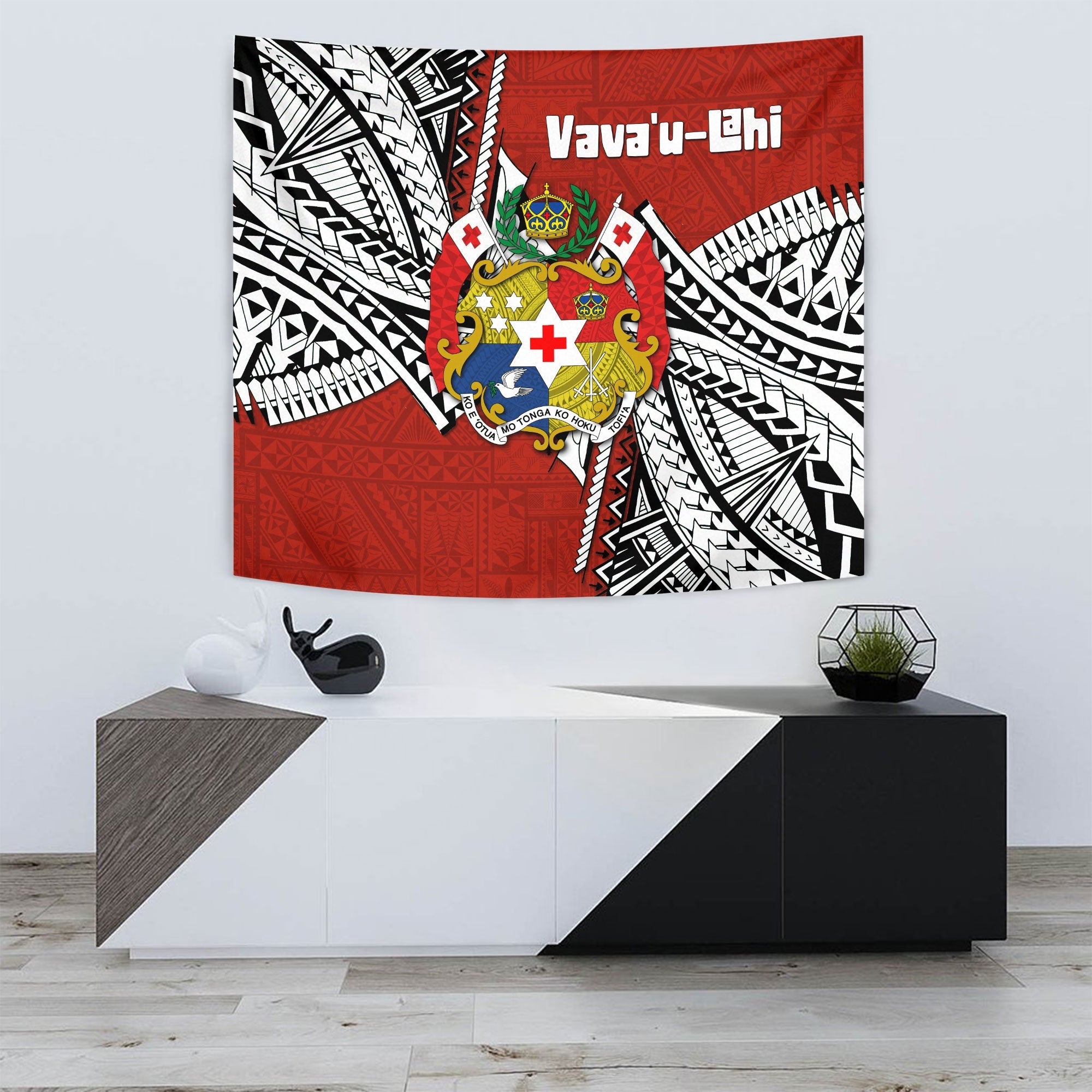 Tonga Vava'u Lahi Coat Of Arms Tapestry