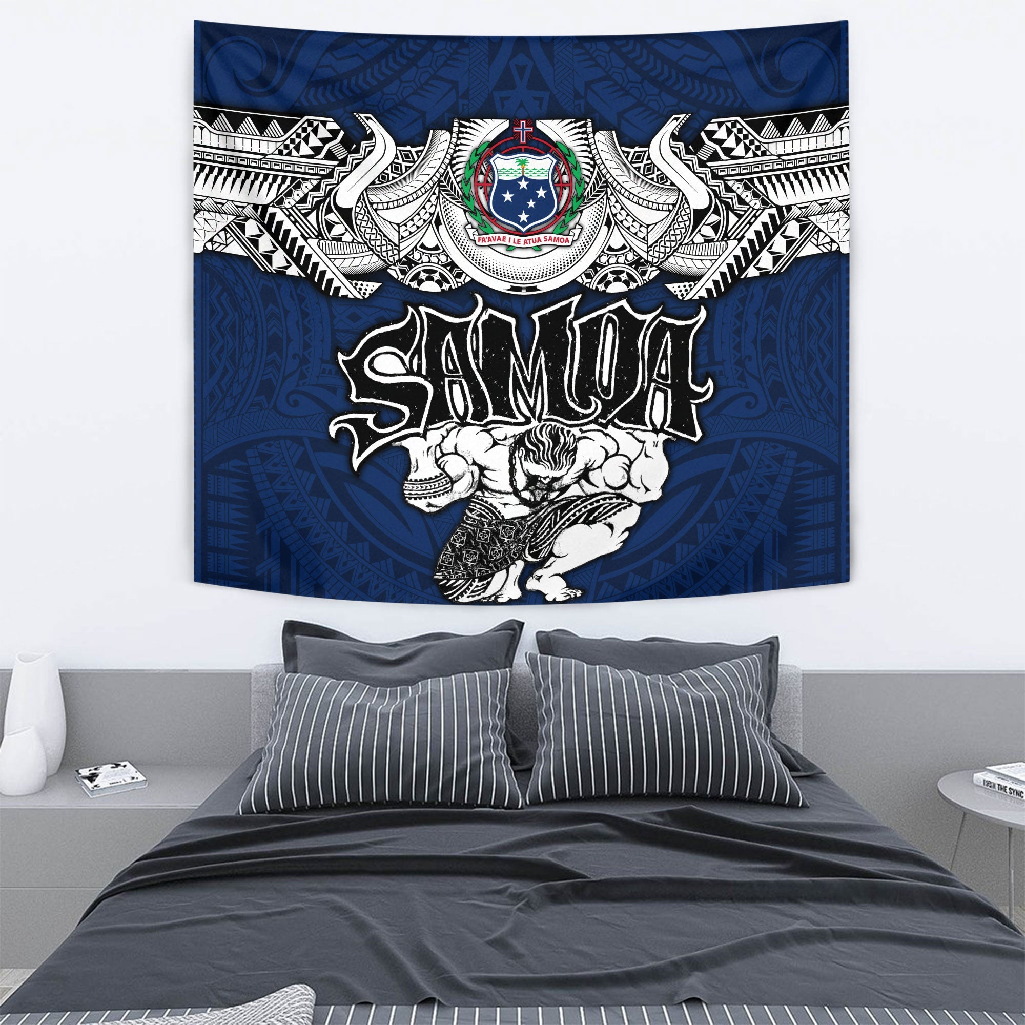 Samoa Warrior Tapestry