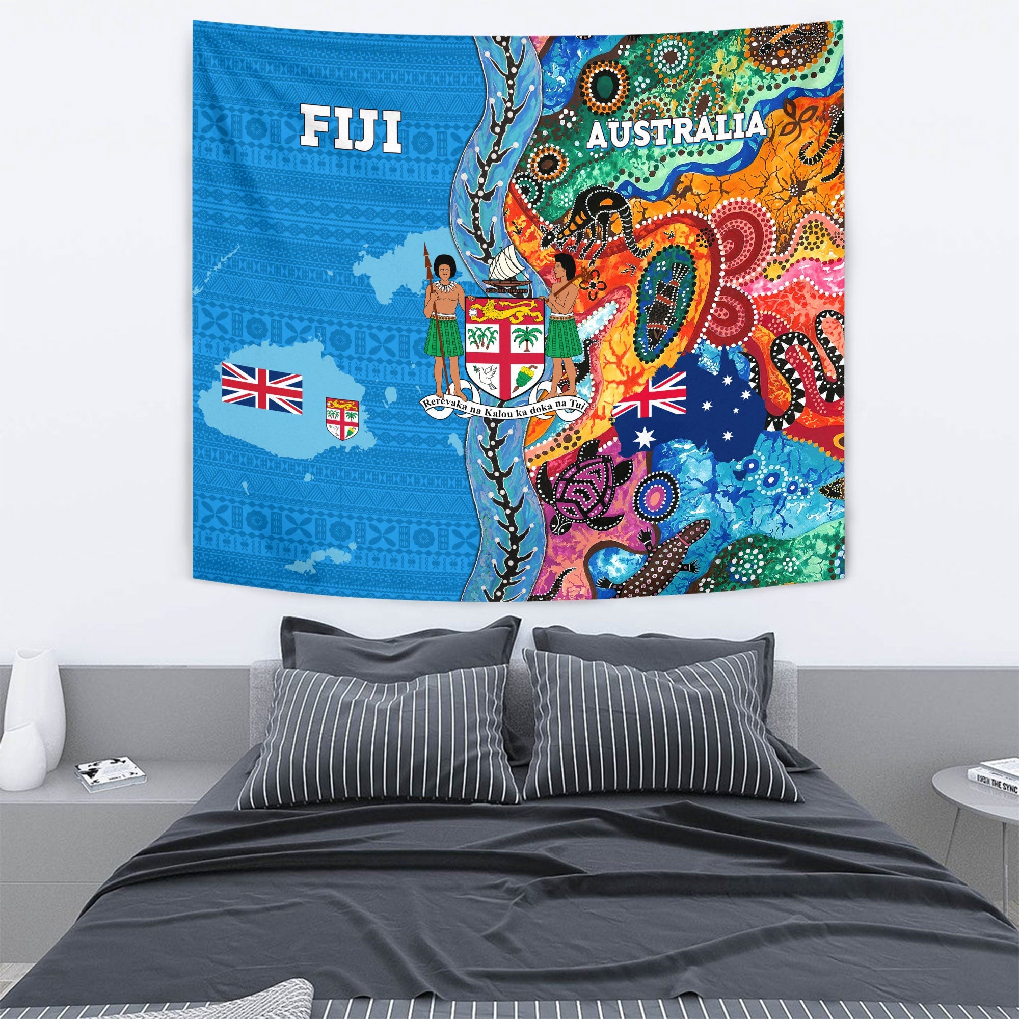 Fiji Tapa & Australia Aboriginal Tapestry