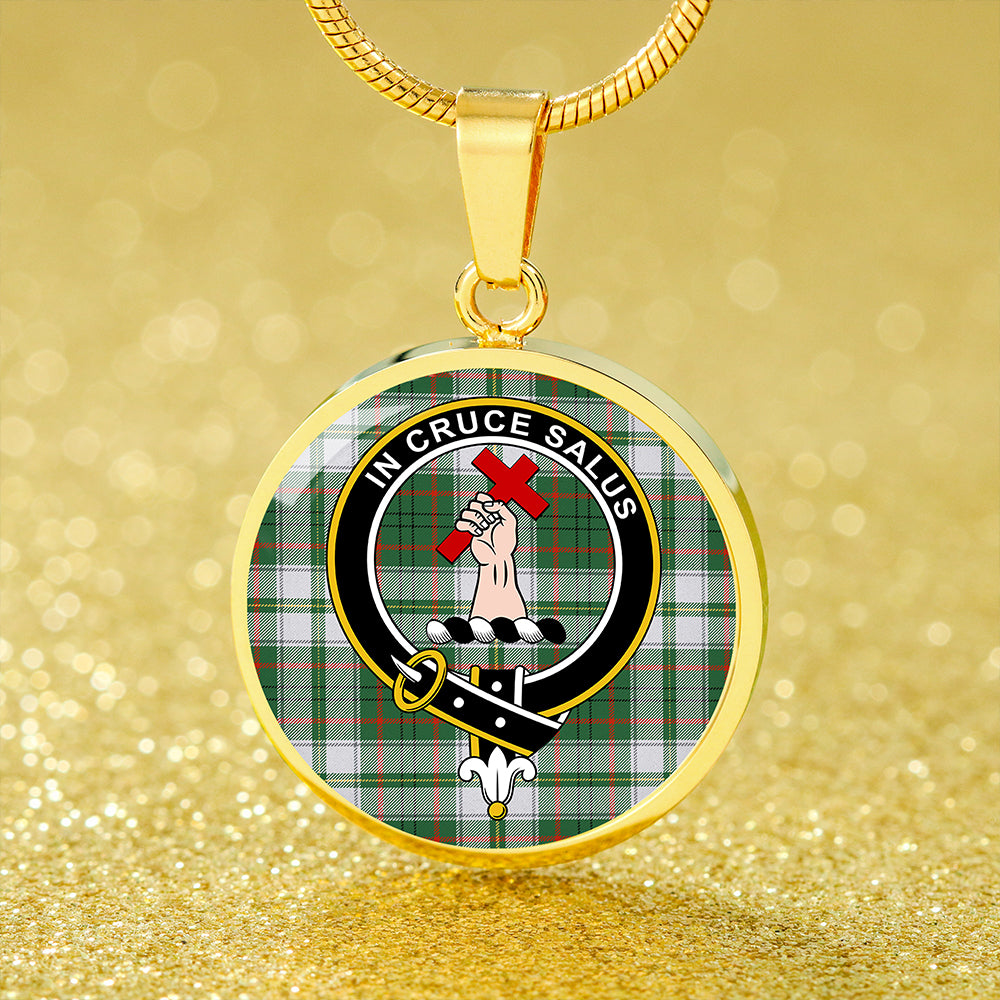 Scottish Tartan Taylor Dress Ancient Clan Circle Necklace Classic Style