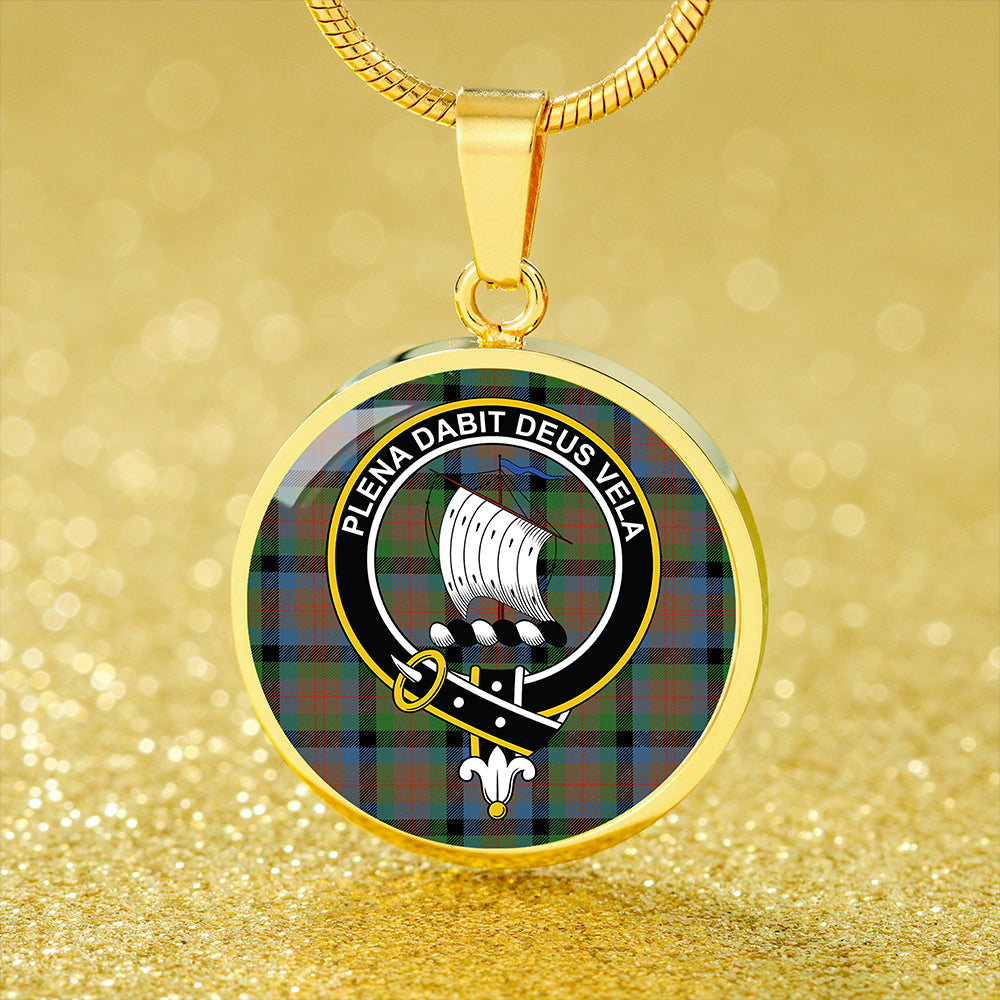Scottish Tartan Tennant Ancient Clan Circle Necklace Classic Style