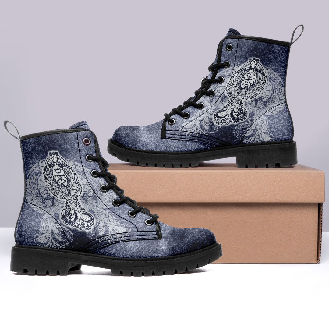 Viking Leather Boots The Phoenix is Reborn Celtic Tattoo