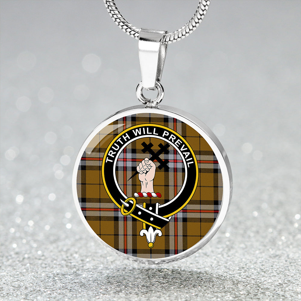 Scottish Tartan Thomson Camel #2 (Thompson Camel #2) Modern Clan Circle Necklace Classic Style