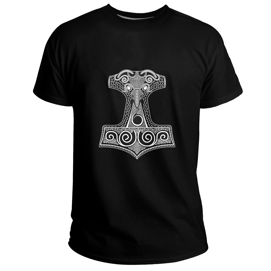Custom Viking T-Shirt Thor Hammer Mjolnir Basic – To The Closet