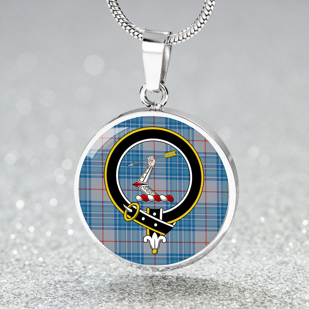Scottish Tartan Thorburn USA (Thurburn USA) Ancient Clan Circle Necklace Classic Style