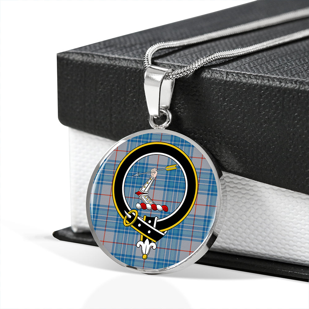 Scottish Tartan Thorburn USA (Thurburn USA) Ancient Clan Circle Necklace Classic Style