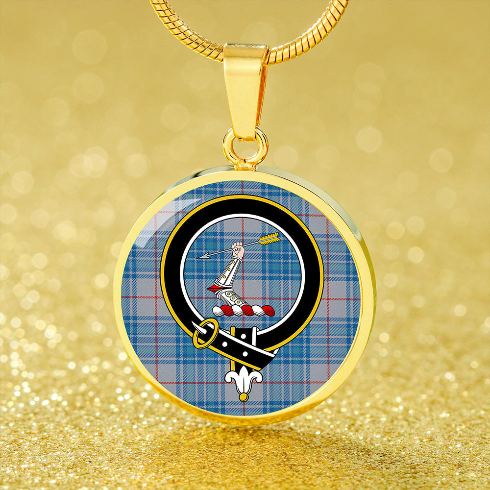 Scottish Tartan Thorburn USA (Thurburn USA) Ancient Clan Circle Necklace Classic Style