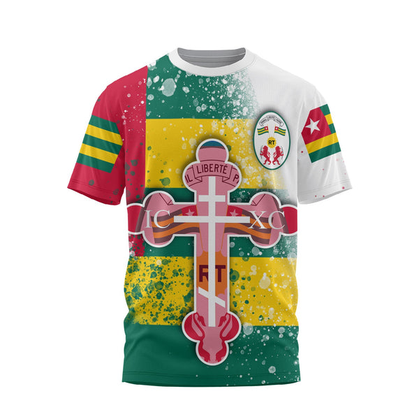 Togo T Shirt Flag & Coat Of Arms Orthodox Style