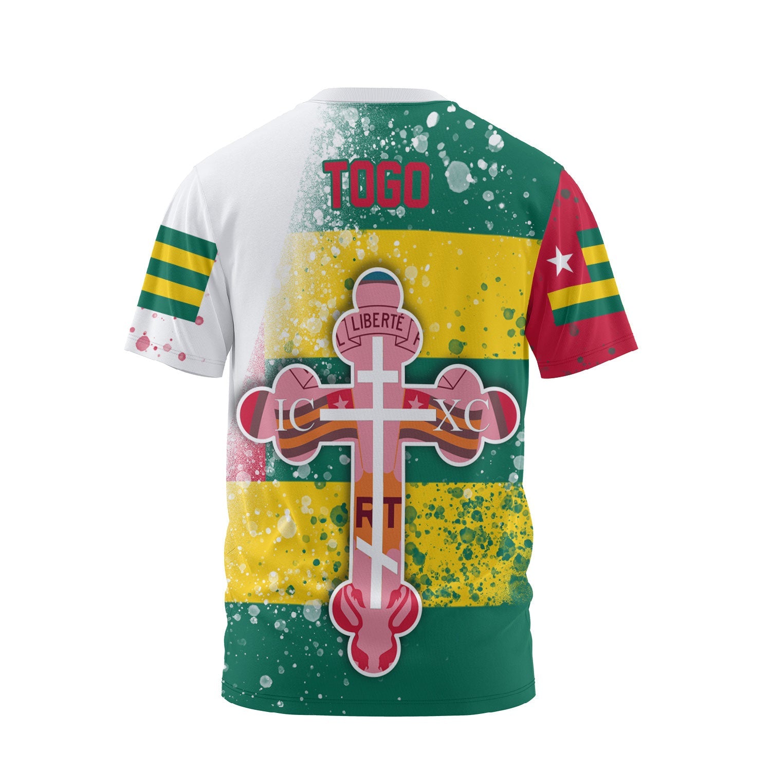 Togo T Shirt Flag & Coat Of Arms Orthodox Style