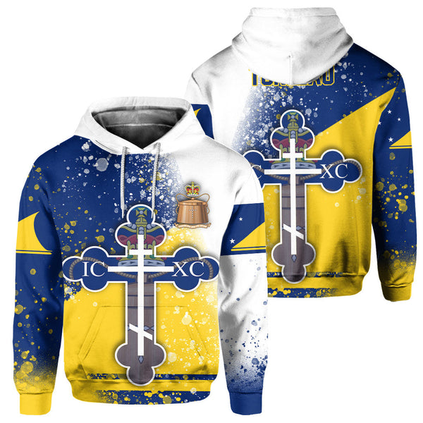 Tokelau Hoodie Flag & Coat Of Arms Orthodox Style