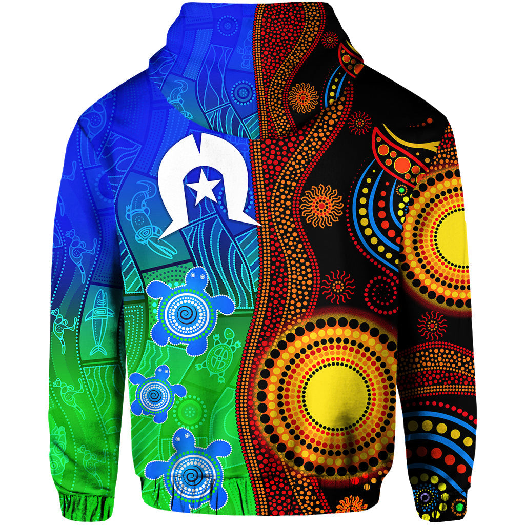 Australia Indigenous Aboriginal And Torres Strait Islands Hoodie Flag