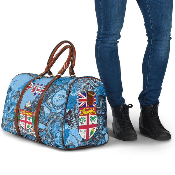 Fiji Flag & Coat Of Arms Travel Bag