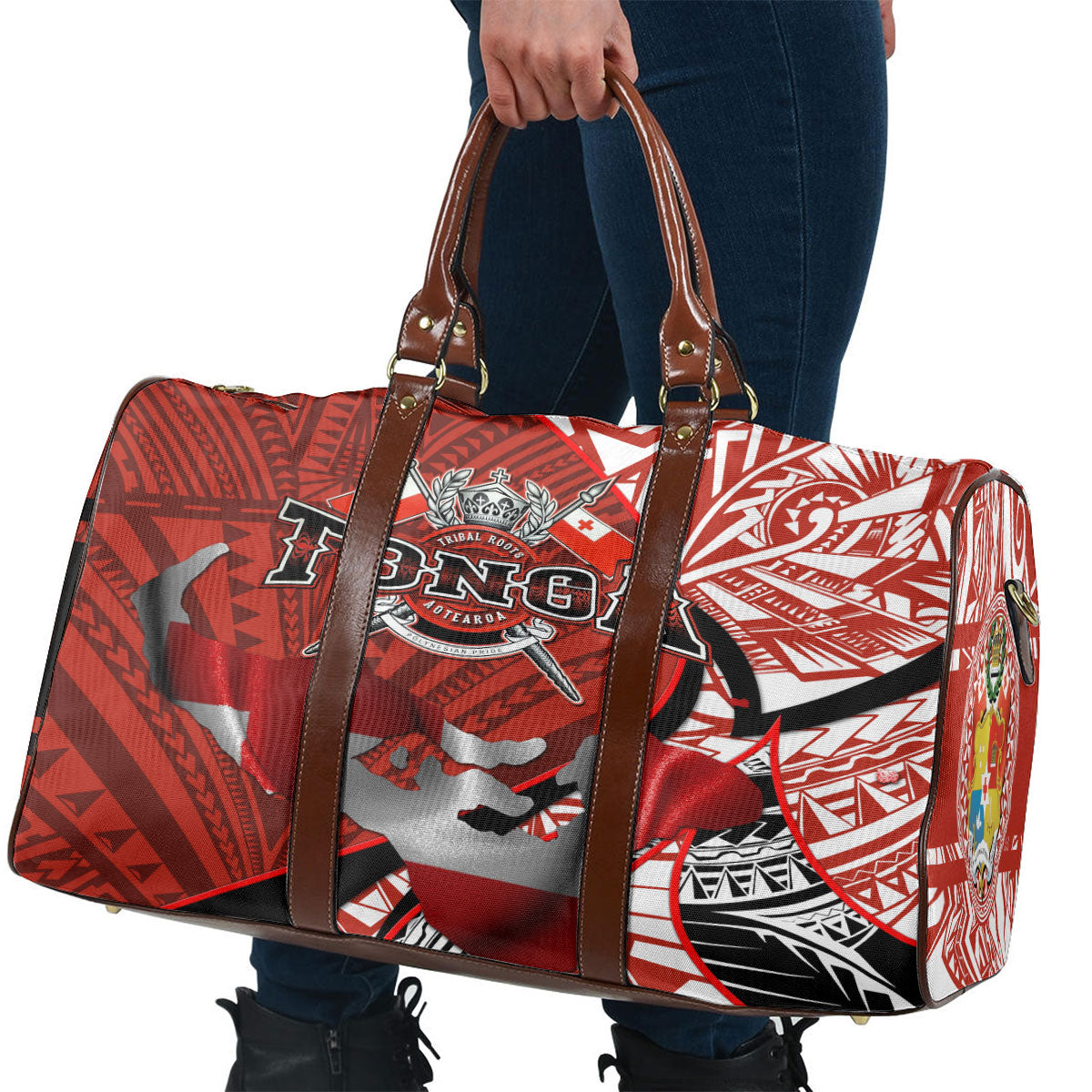 Tonga In My Heart Royal Coat Of Arms Travel Bag