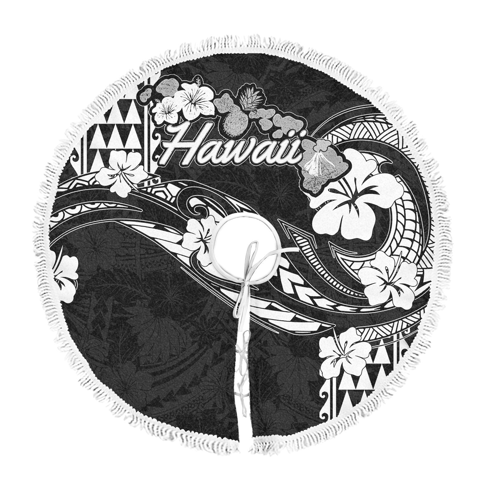 Hawaii Seal Tree Skirt Turtle & Map Style