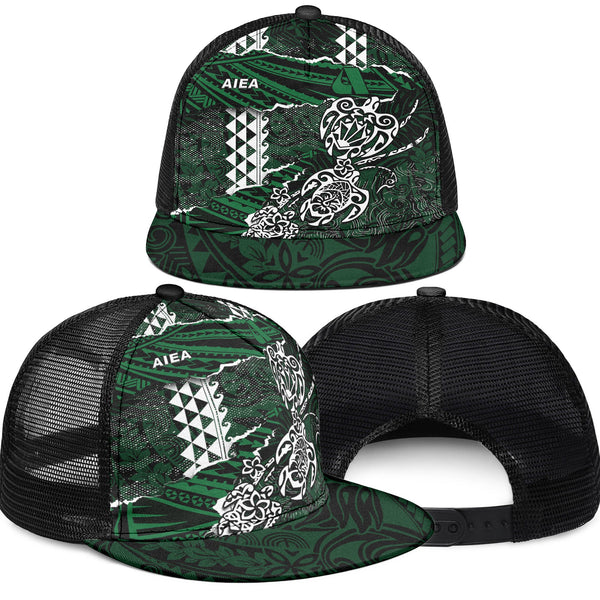 Hawaii Aiea High School Trucker Hat Polynesian Turtle Style