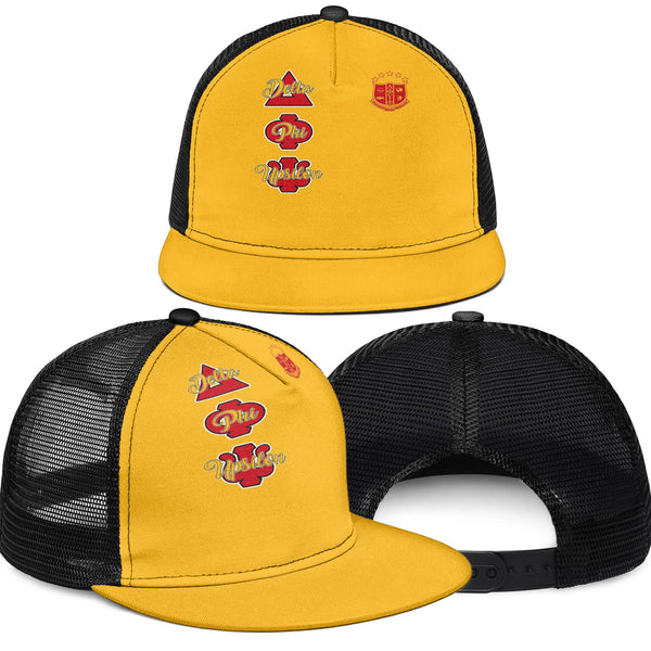 Fraternity Trucker Hat - Delta Phi Upsilon Trucker Hat Original Yellow Style