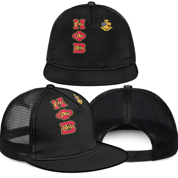 Sorority Trucker Hat - Eta Phi Beta Trucker Hat Original Black Style