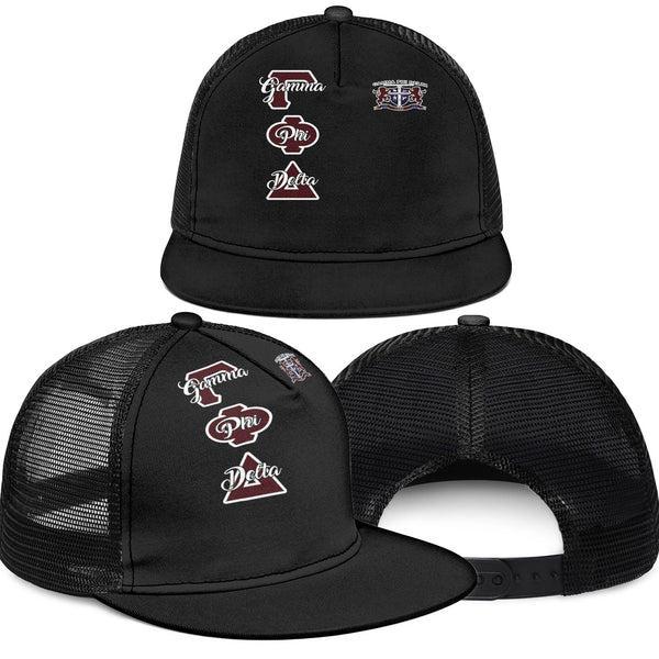 Fraternity Trucker Hat - Gamma Phi Delta Christian Trucker Hat Original Dark Style